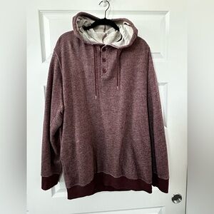 Men's Burgundy Hoodie Shirt